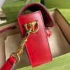 Gucci Horsebit 1955 mini red gg bag