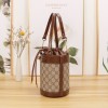 GUCCI GG Small Ophidia Bucket Bag in Brown