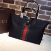 Gucci Black Techno Canvas Tote Bag 337070