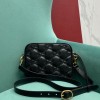 Gucci Matelassé black leather shoulder bag