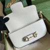 Gucci Horsebit 1955 white shoulder bag