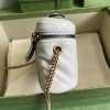 GG Marmont mini white top handle bag