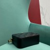 Gucci Matelassé black leather shoulder bag