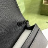 Gucci GG black chain wallet 497985