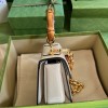 Gucci Bamboo 1947 white mini top handle bag