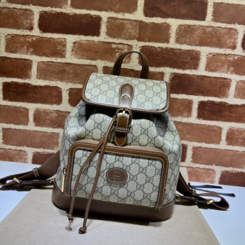 Gucci Backpack with Interlocking G in GG Supreme Bag