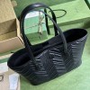 Gucci Black GG Marmont Large Tote