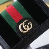 Gucci wallet black velvet 523155