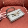 Gucci GG 1955 horsebit beige white mini bag