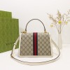 Gucci Ophidia small white gg top handle bag