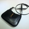 Gucci hobo black leather 19cm