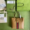 Gucci Dahlia Medium Tote Double G Brown Bag