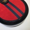 Ophidia mini GG round shoulder bag Red velvet