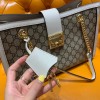 Gucci Padlock Small GG White Shoulder Bag