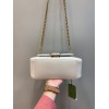 Gucci GG Marmont Small White Leather Bag