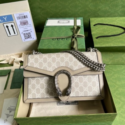 Gucci Dionysus GG Medium Beige / White Bag