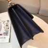 Gucci Dionysus medium top handle bag black/green leather