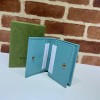 Gucci Diana card case wallet in blue leather