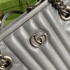 GG Marmont small tote gray bag
