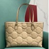 GG Matelassé leather medium tote beige bag