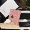 GG Marmont card case Nextdusty pink matelassé leather