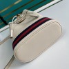 GUCCI GG Small Ophidia Bucket Bag White