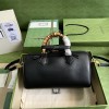 GUCCI DIANA Black Leather Crossbody Bag
