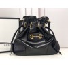 Gucci 1955 Horsebit Messenger Black Bag