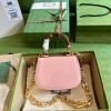 Gucci Bamboo 1947 pink mini top handle bag