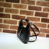 Gucci hobo black leather 19cm