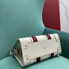 Gucci mini white leather double G bag