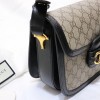 Gucci 1955 Horsebit Black Shoulder Bag