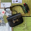 Gucci Horsebit 1955 mini black gg bag