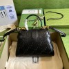 Gucci black medium GG handle bag