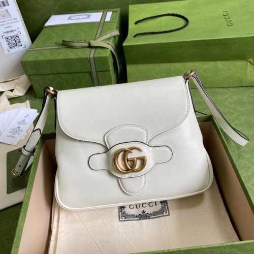 Gucci GG White Dahlia Bag