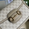 Gucci Horsebit 1955 small beige / white Bag