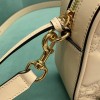 Gucci Matelassé beige leather shoulder bag