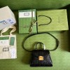 Gucci black medium GG handle bag