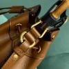 Gucci GG Diana Small Bucket Brown Leather Bag