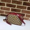 Gucci GG Marmont Mini Matelassé Red Shoulder Bag