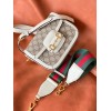 GUCCI mini 1955 Horsebit white bag