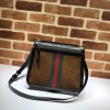Gucci Ophidia Suede Saddle Bag 523658