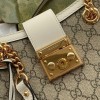 Gucci Padlock Mini GG White Shoulder Bag