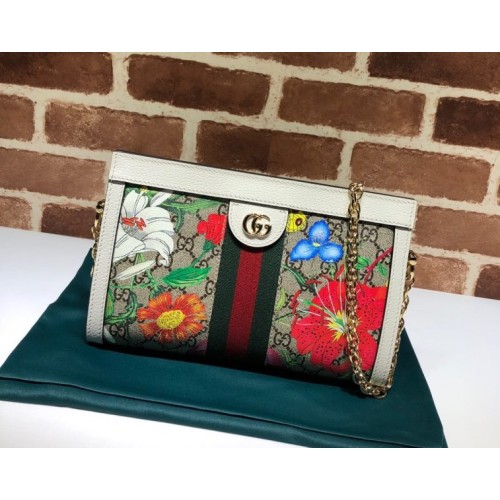 GUCCI Ladies Ophidia GG Flora Shoulder Bag