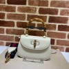 Gucci Bamboo 1947 small top handle white bag