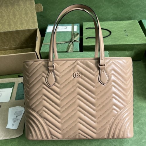 Gucci Beige GG Marmont Large Tote