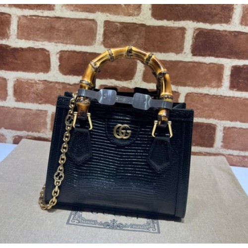 Gucci Diana lizard mini bag