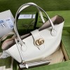 Gucci Dahlia Large Tote Double G White Bag