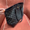 Gucci Shopping Tote Blue Denim Bag