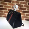 Gucci Ophidia GG Medium Black Velvet Tote Bag 524537